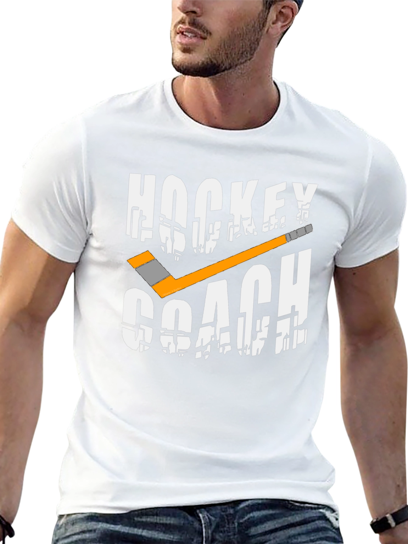 Hockey Coach Graphic T-Shirt - Sports Apparel