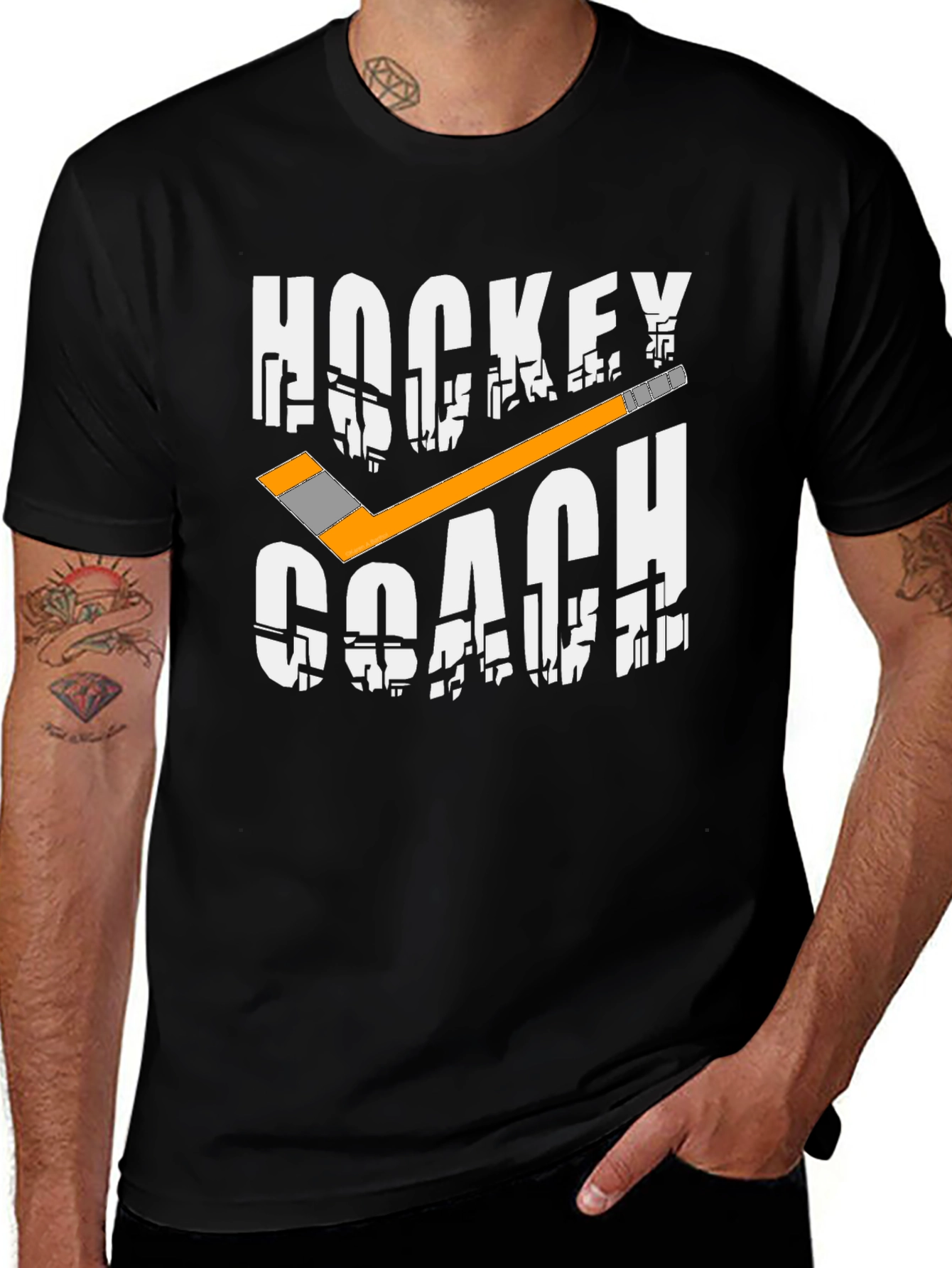 Hockey Coach Graphic T-Shirt - Sports Apparel