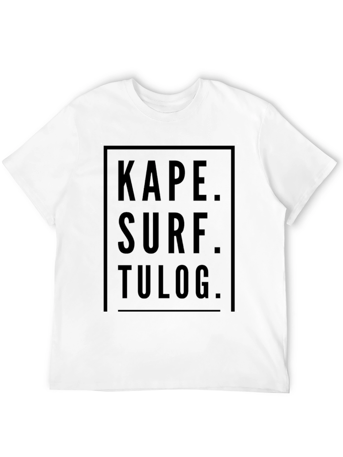 Kape Surf Tulog Graphic Tee - Black