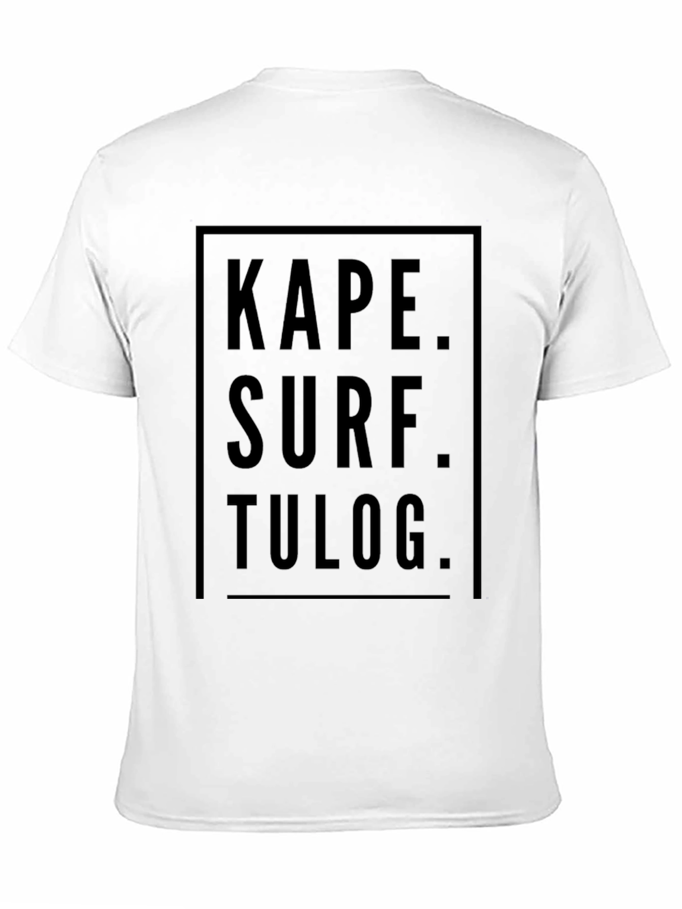 Kape Surf Tulog Graphic Tee - Black