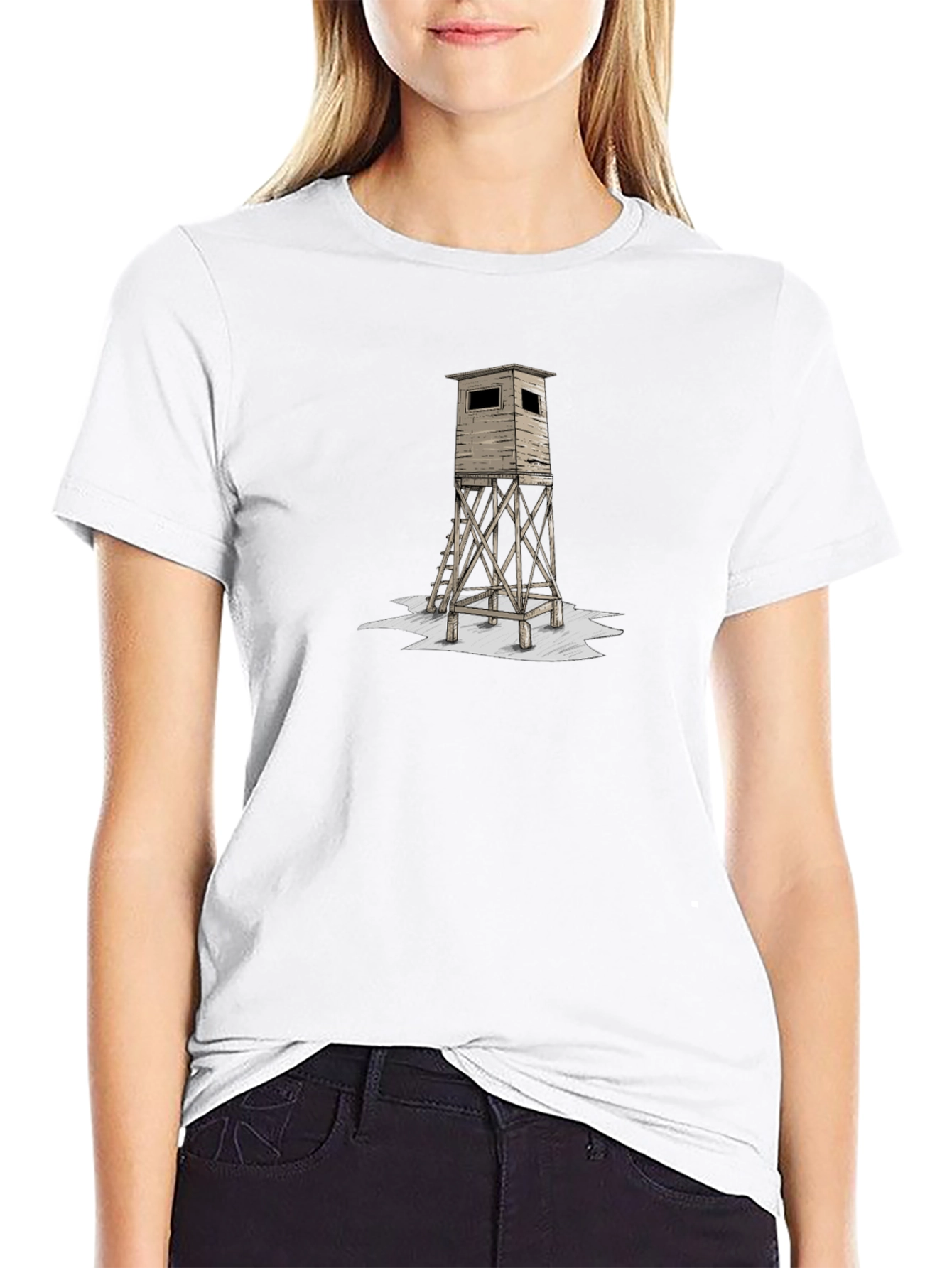 Hunting Stand Graphic Tee - Black
