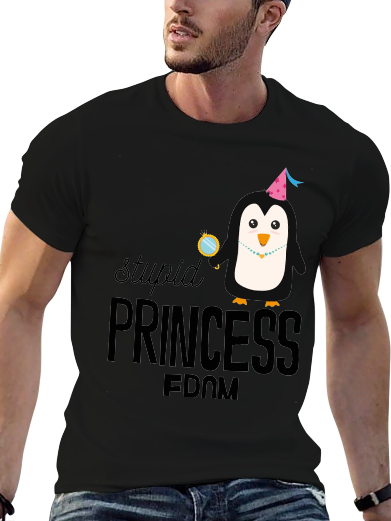 Stupid Princess Penguin T-Shirt