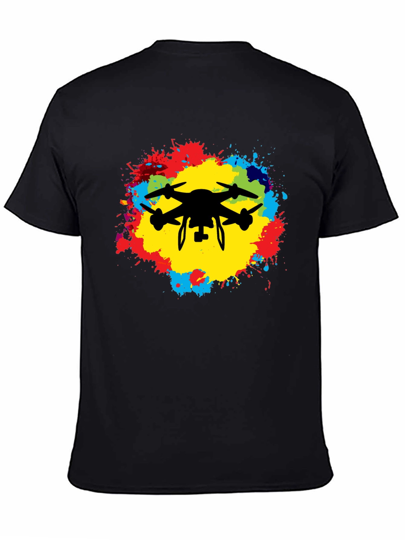 Drone Silhouette Splash T-Shirt