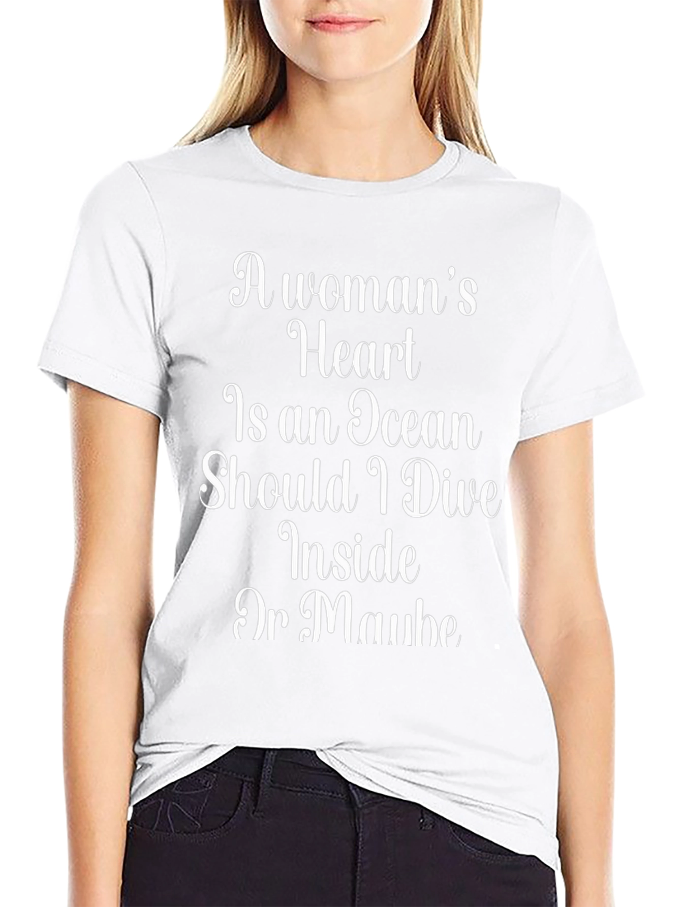 A Womans Heart T-Shirt - Ocean Dive Tee