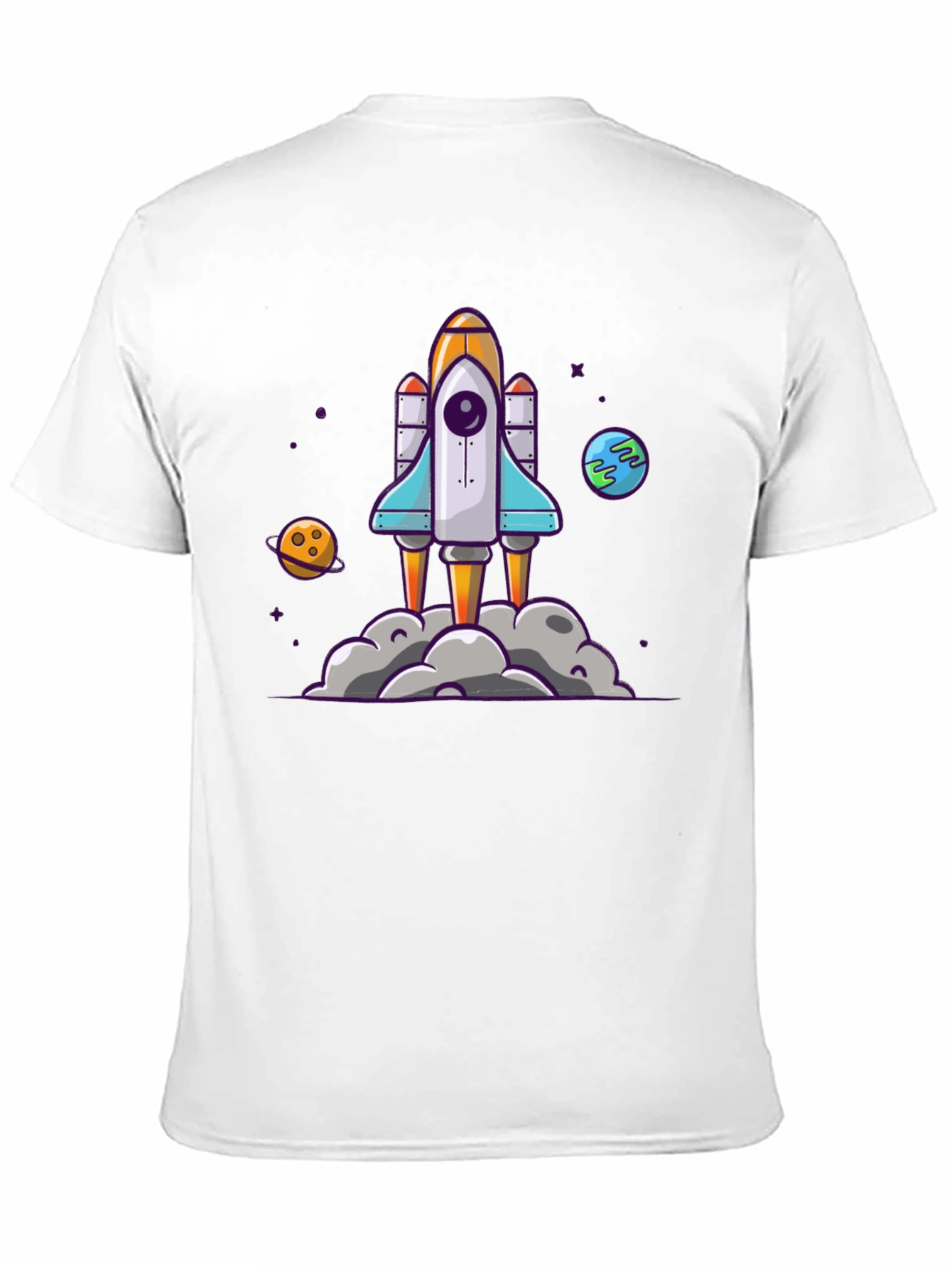 Rocket Launch Graphic Tee - Space Adventure Shirt