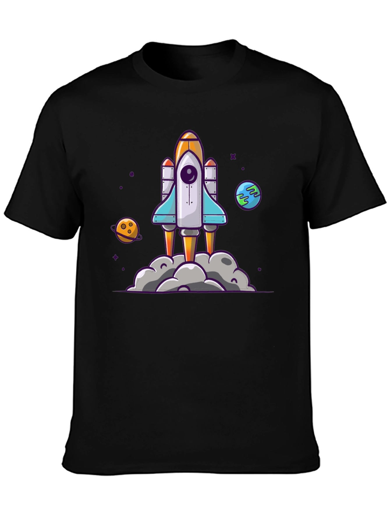 Rocket Launch Graphic Tee - Space Adventure Shirt