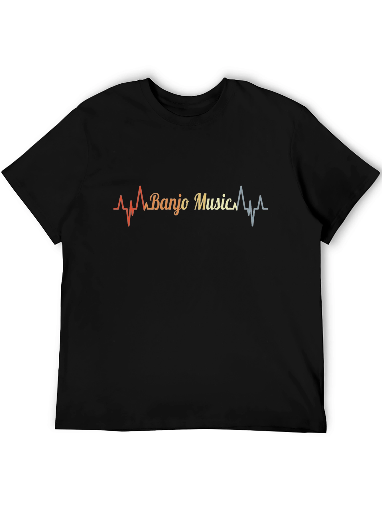 Banjo Music Heartbeat Graphic T-Shirt
