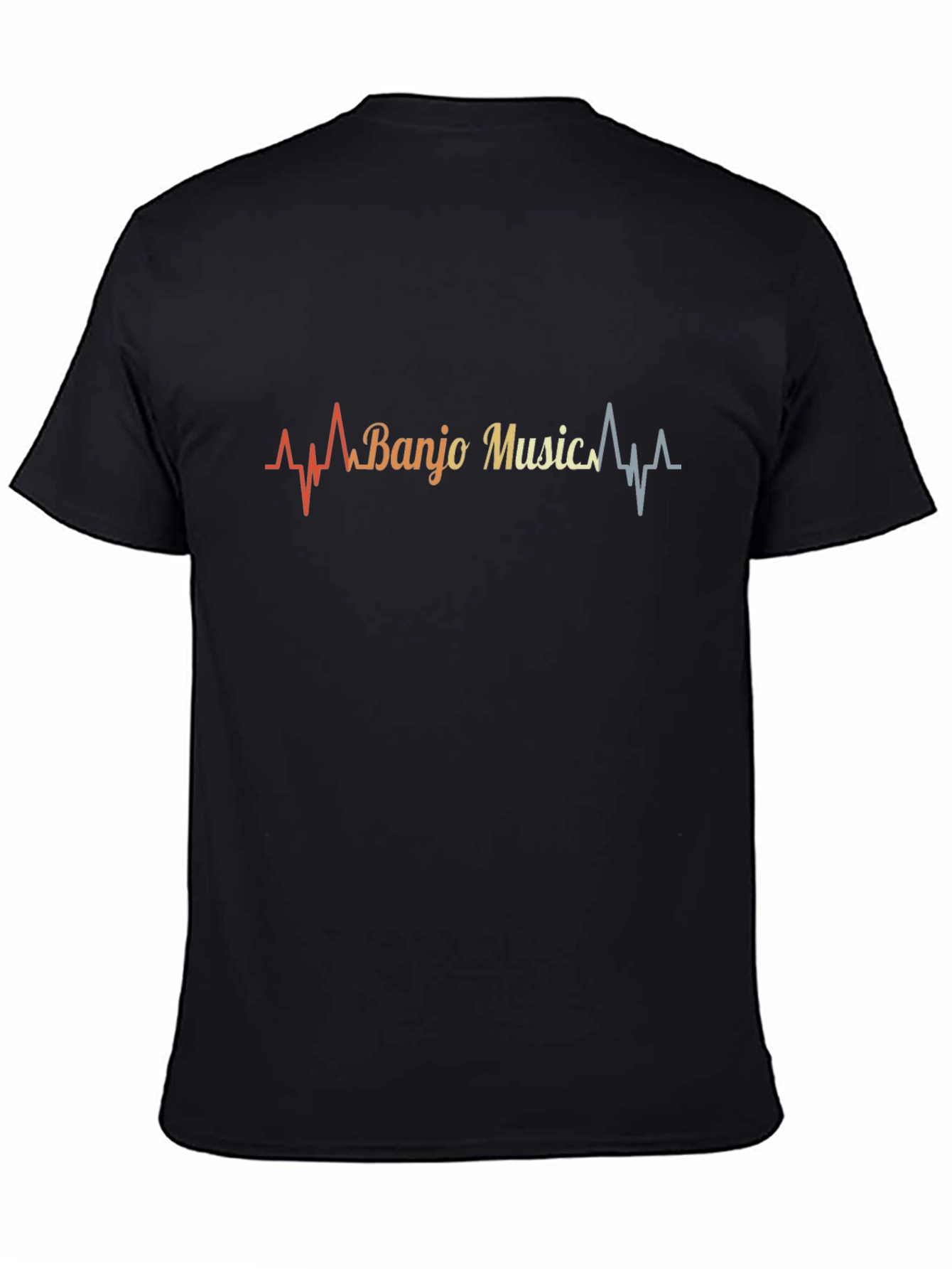 Banjo Music Heartbeat Graphic T-Shirt