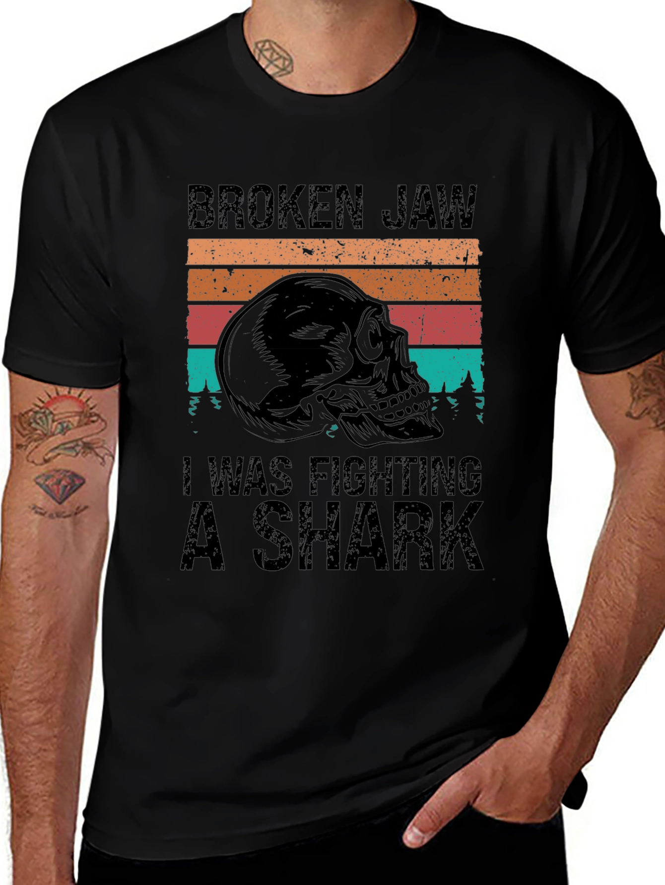 Broken Jaw Shark Fighter Tee