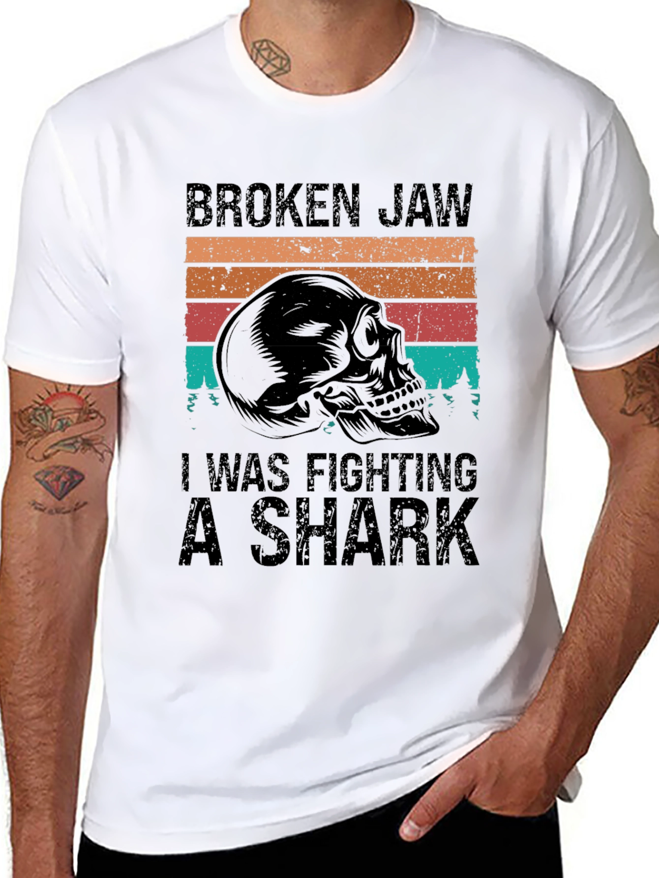 Broken Jaw Shark Fighter Tee