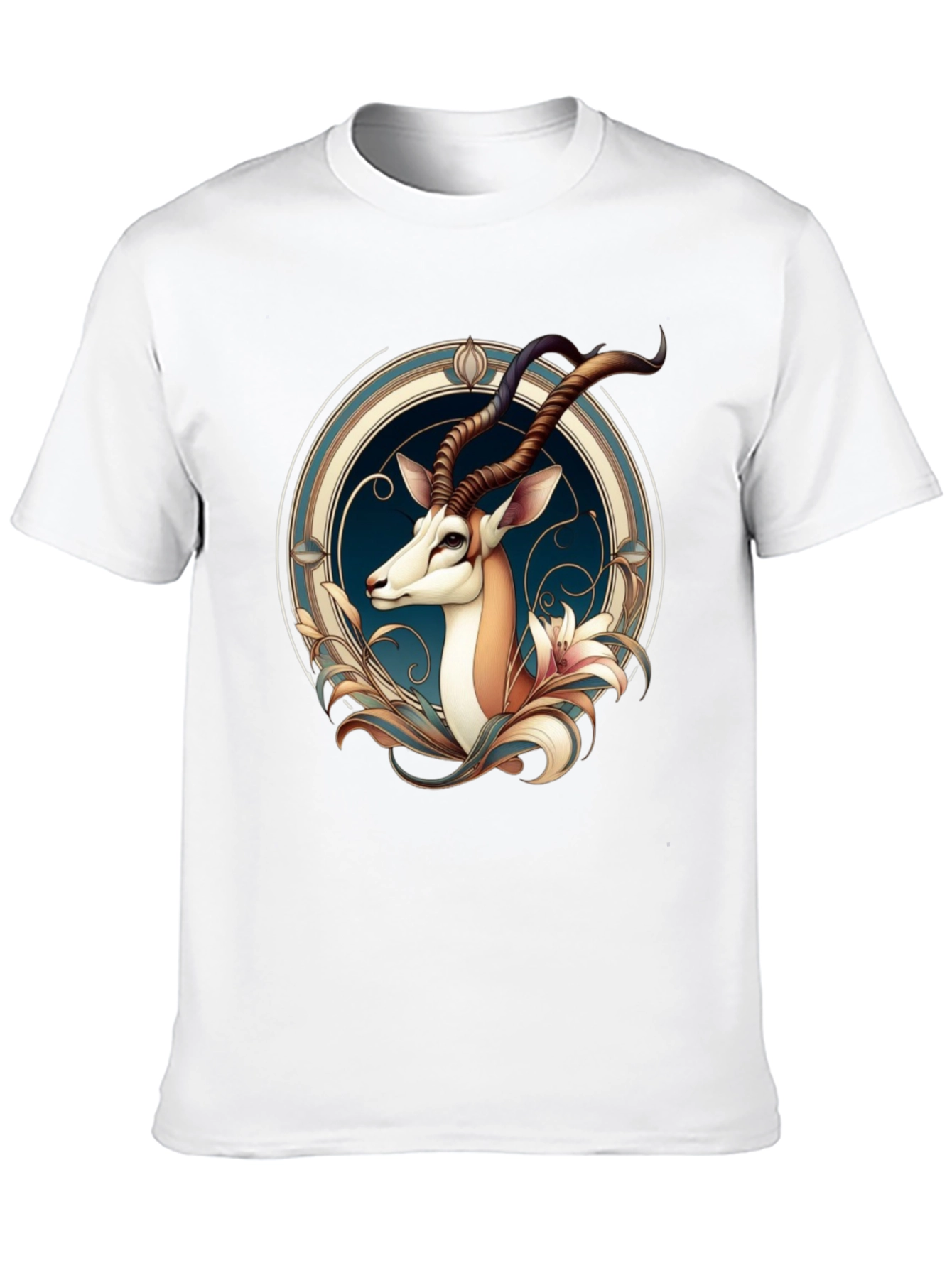 Gazelle Graphic Tee - Unique Artistic Design