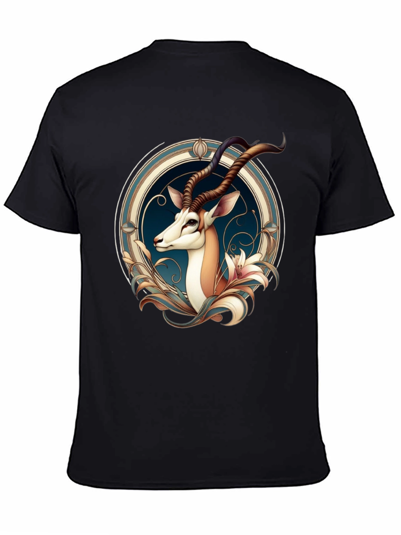 Gazelle Graphic Tee - Unique Artistic Design