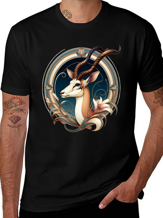 Gazelle Graphic Tee - Unique Artistic Design