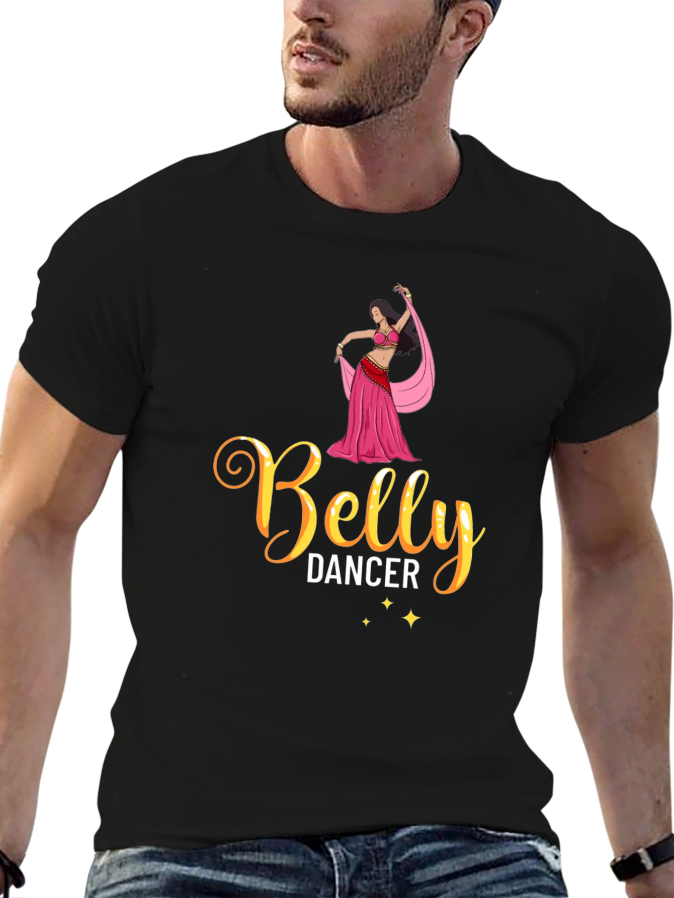 Belly Dancer Graphic Tee - Premium Cotton Blend