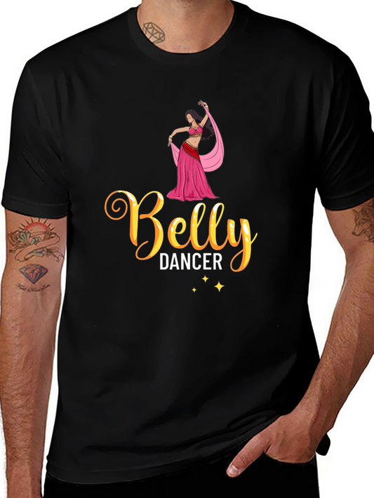 Belly Dancer Graphic Tee - Premium Cotton Blend