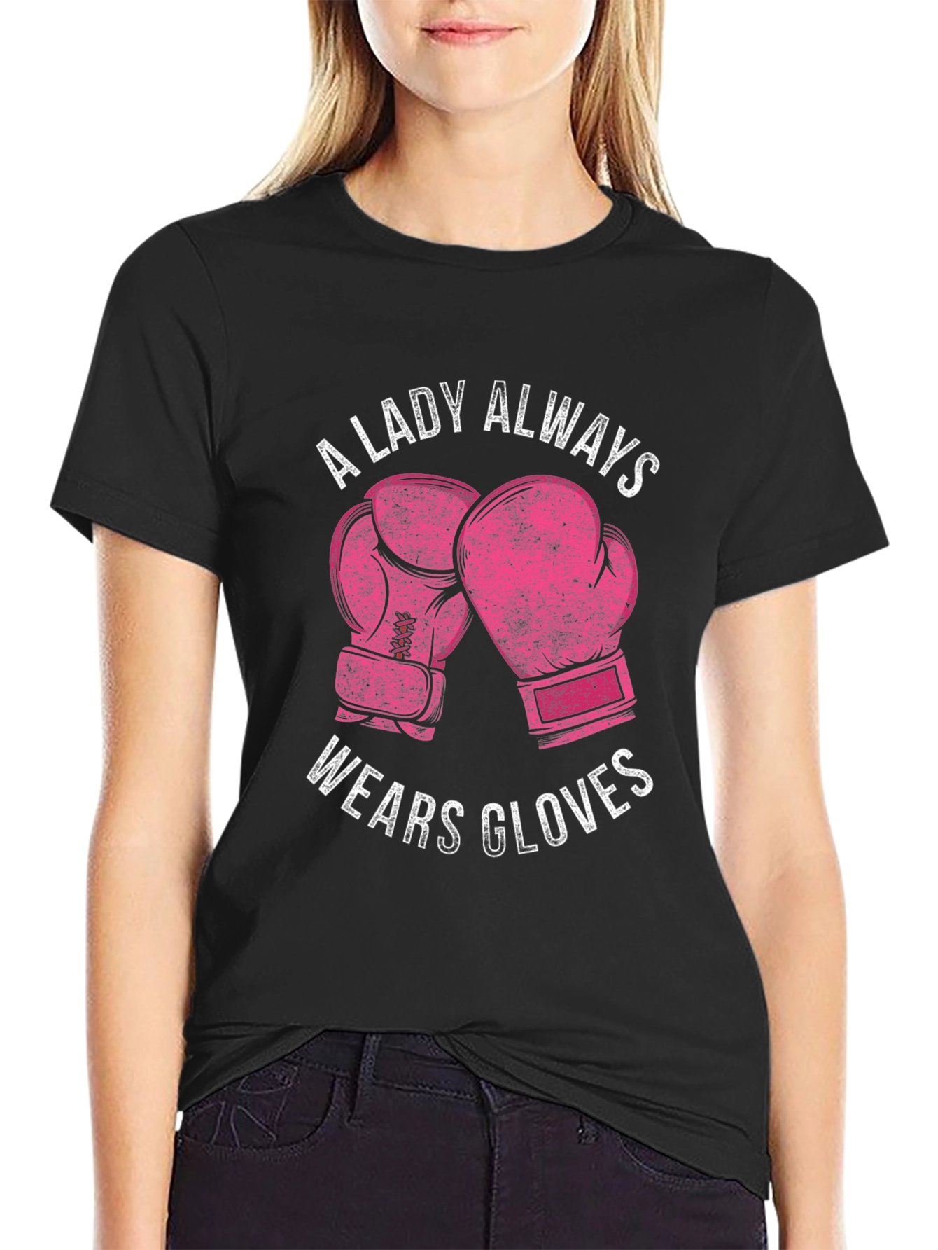 A Lady Always Wears Gloves Graphic Tee