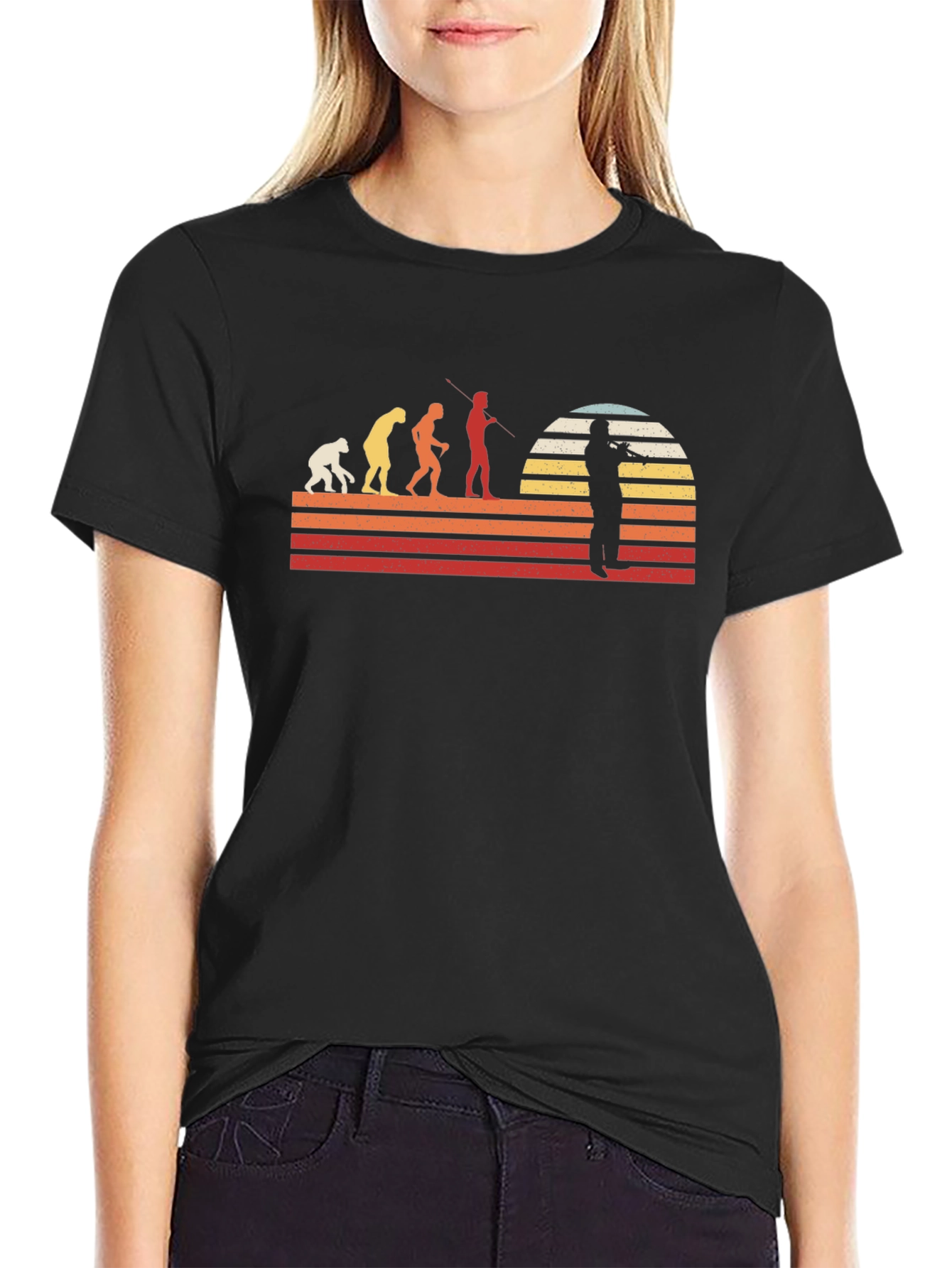 Evolution of Music Black T-Shirt