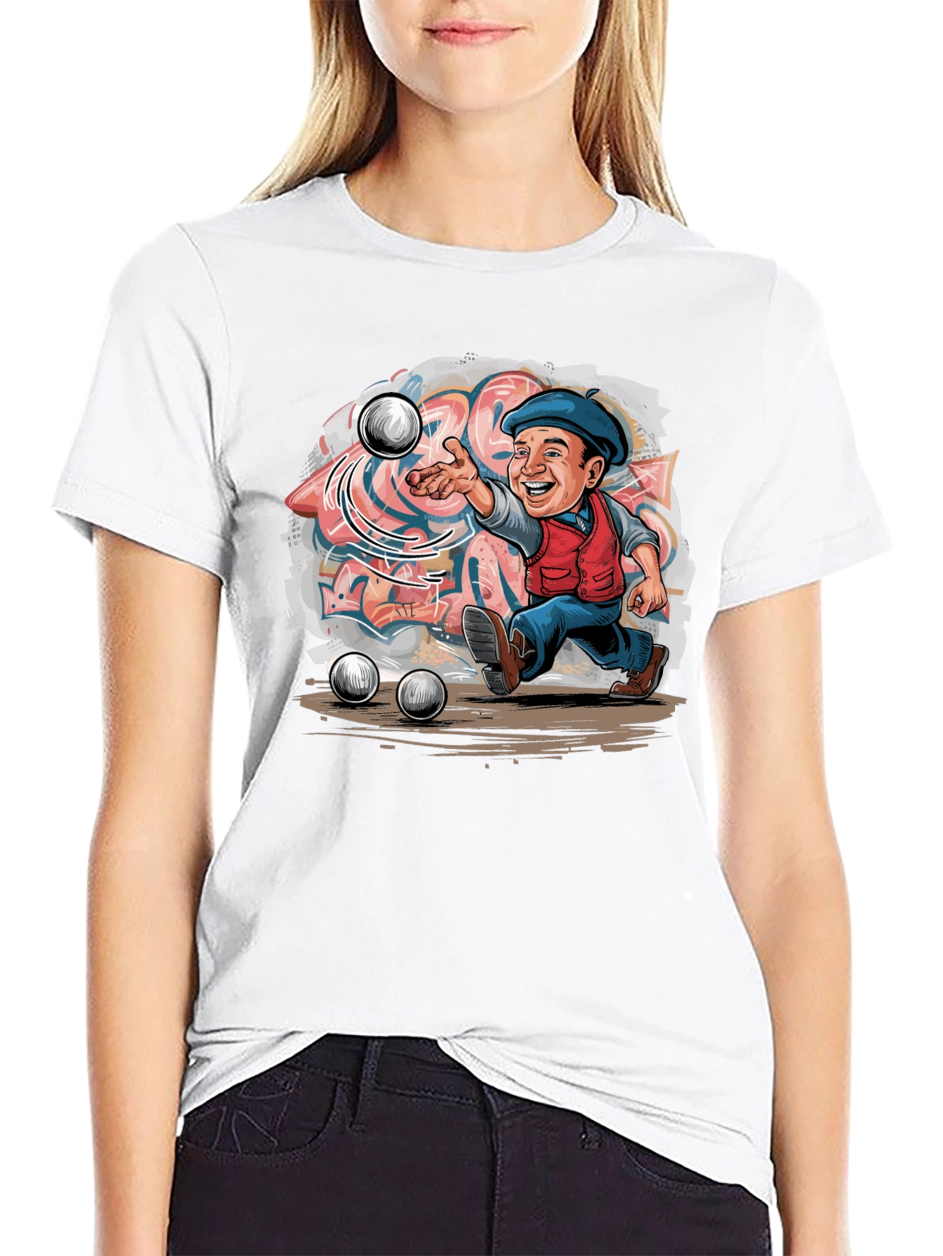 Petanque Player Graphic T-Shirt