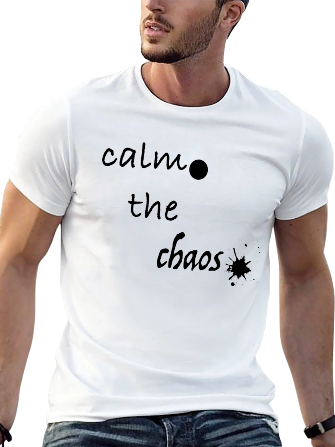 Calm The Chaos Graphic Tee - Relaxed Fit