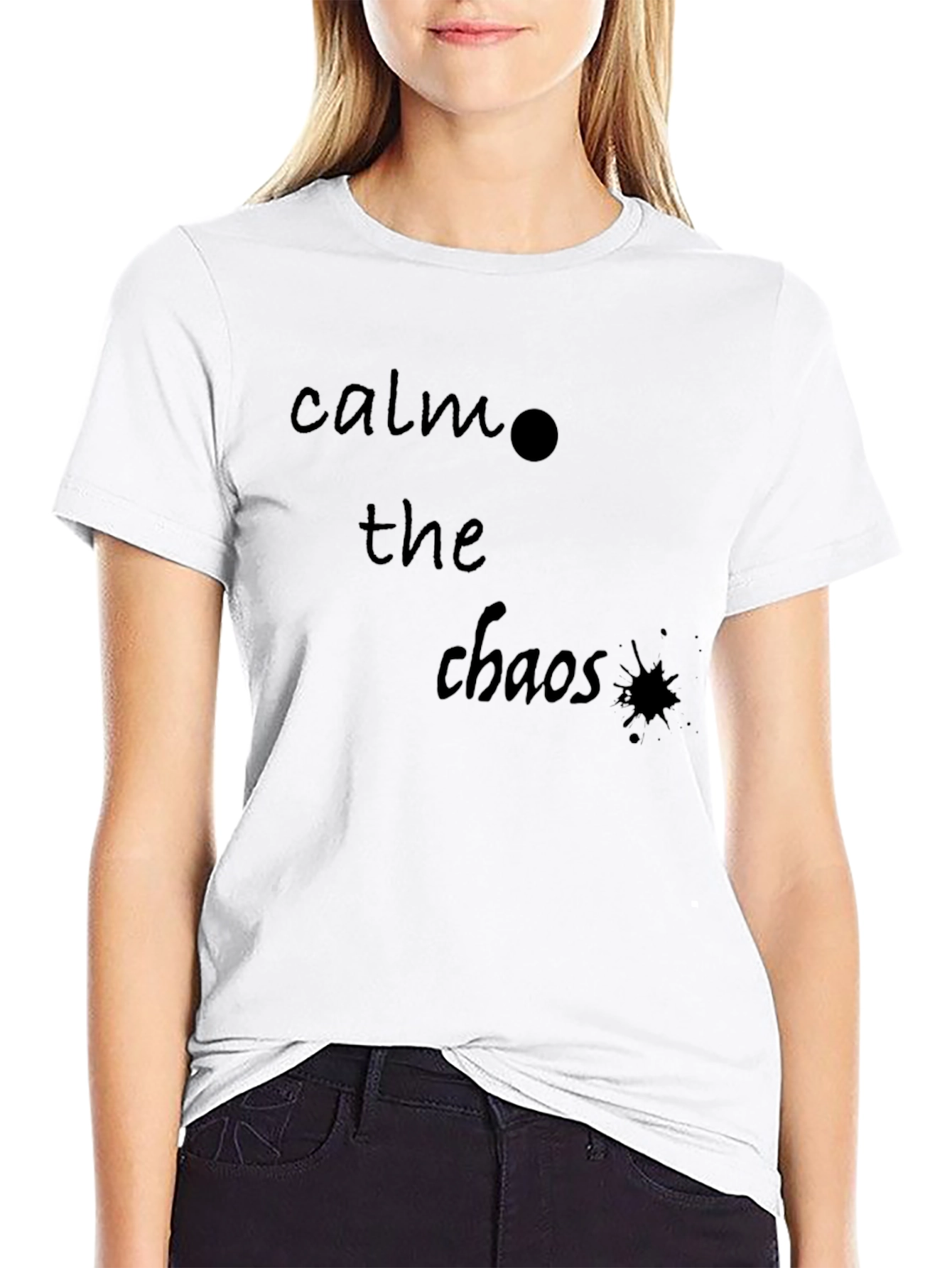 Calm The Chaos Graphic Tee - Relaxed Fit