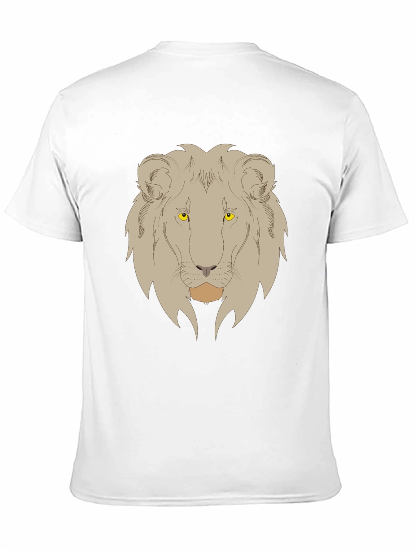Lion Graphic Print Mens Black T-Shirt