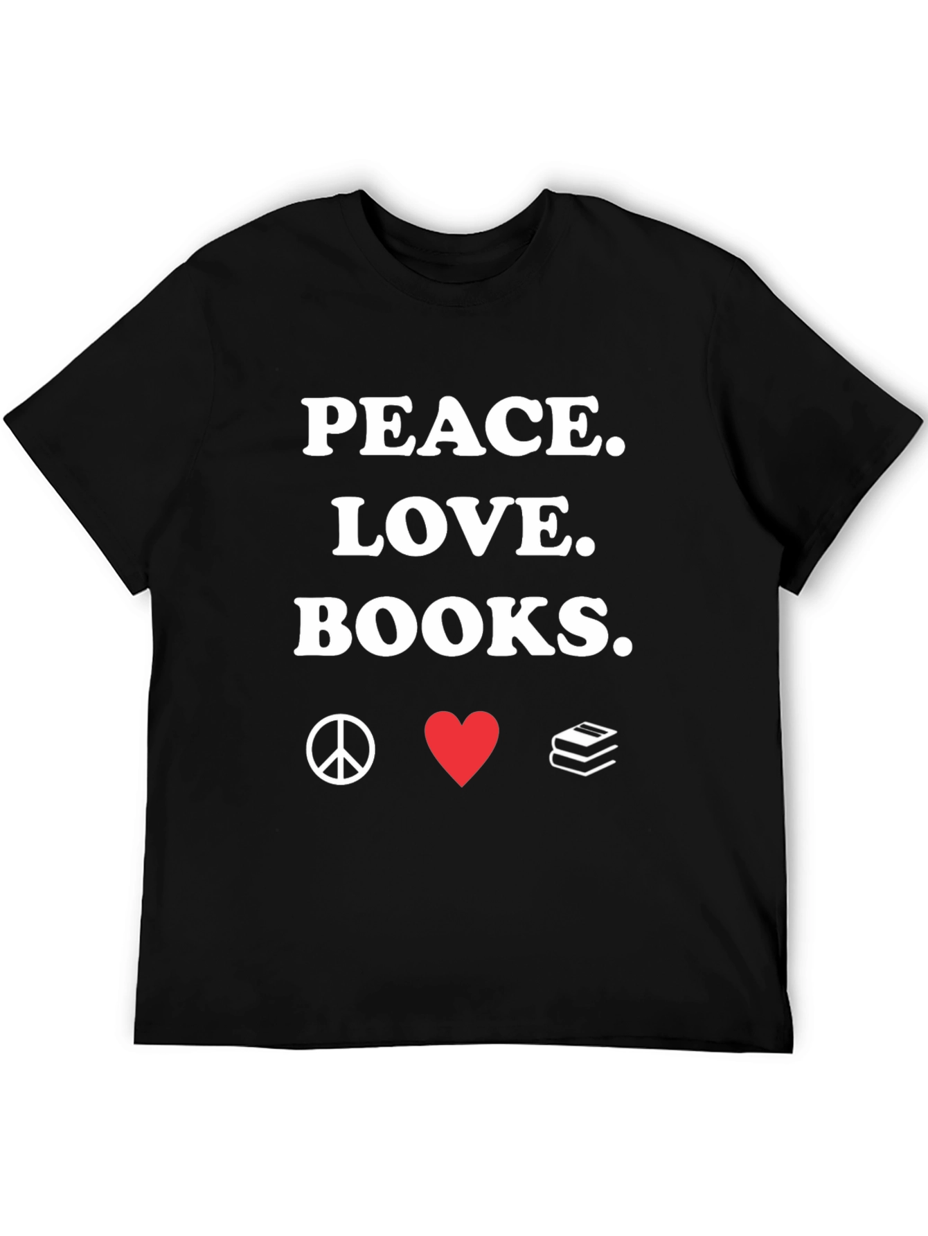 Peace Love Books Graphic Tee
