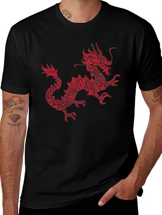 Dragon Graphic T-Shirt - Black