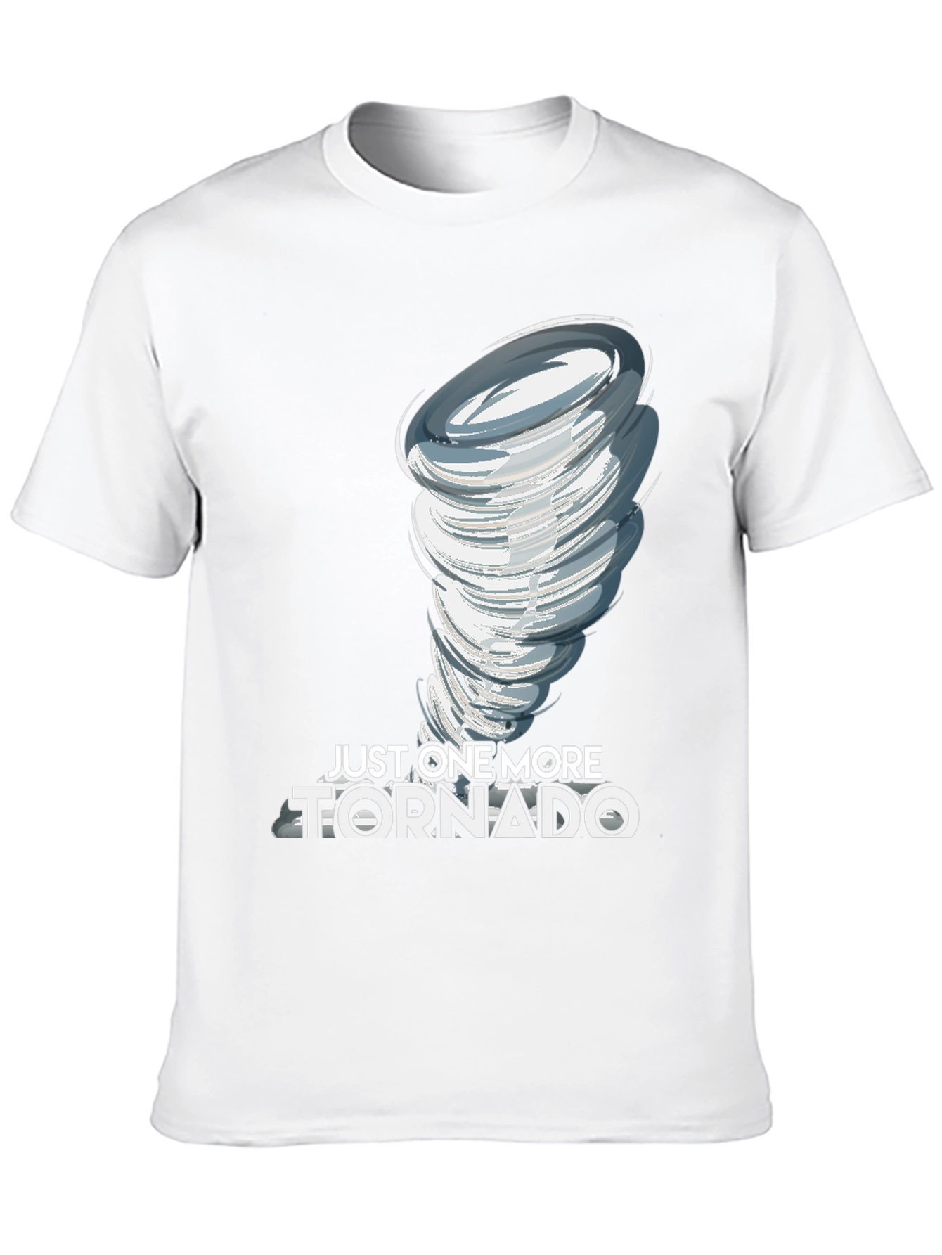 Just One More Tornado Black Graphic T-Shirt