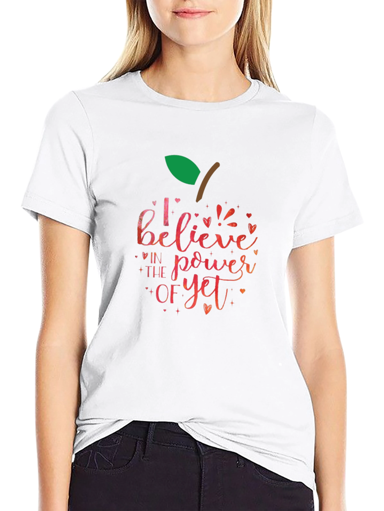 Believe In The Power Of Yet Apple T-Shirt