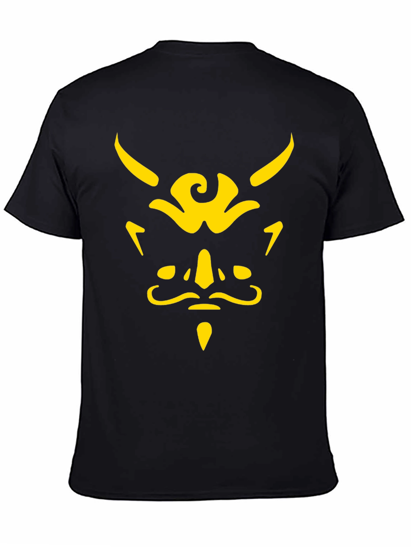 Demon Face Graphic Tee - Black T-Shirt