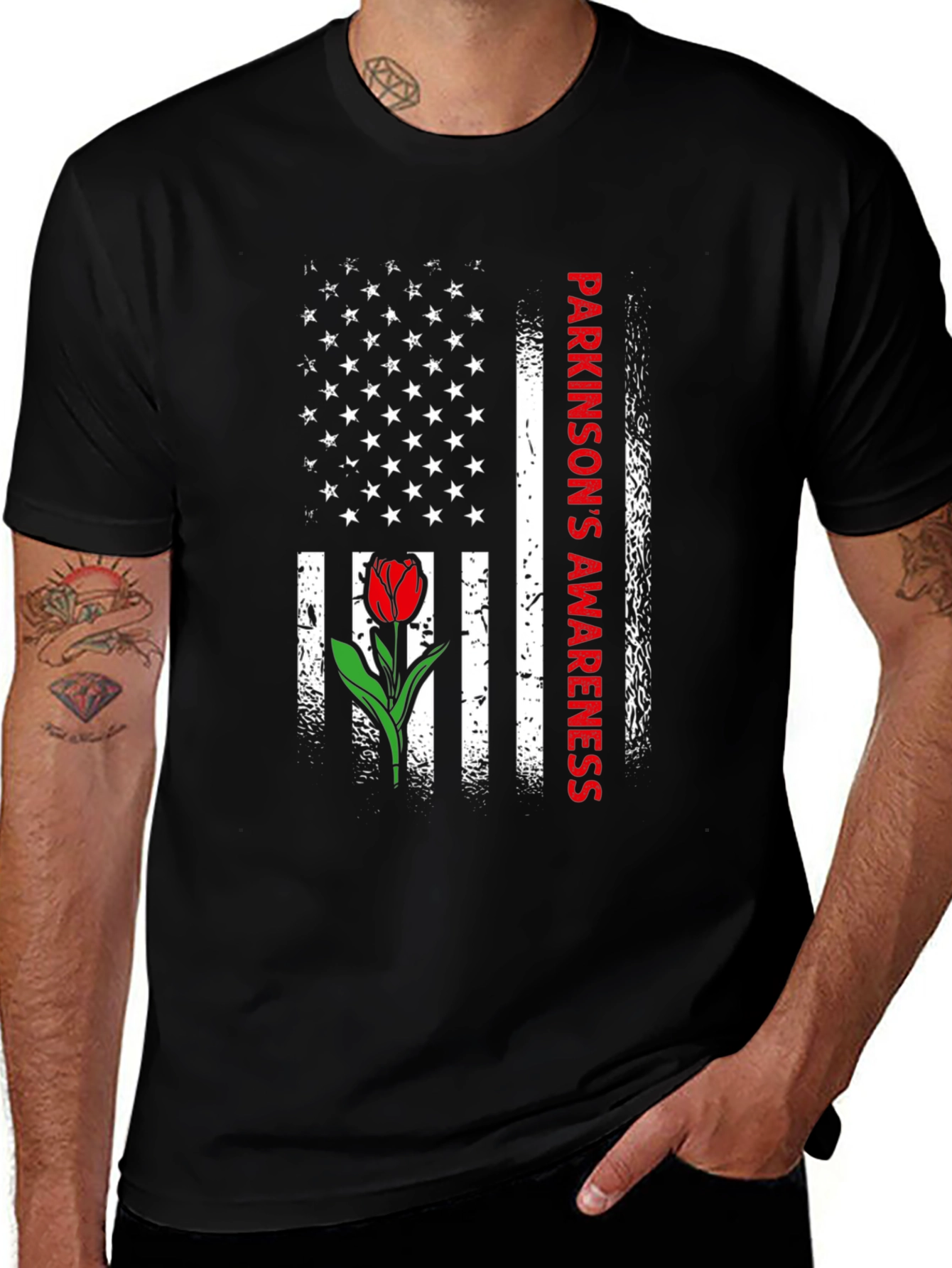 Parkinsons Awareness Flag T-Shirt