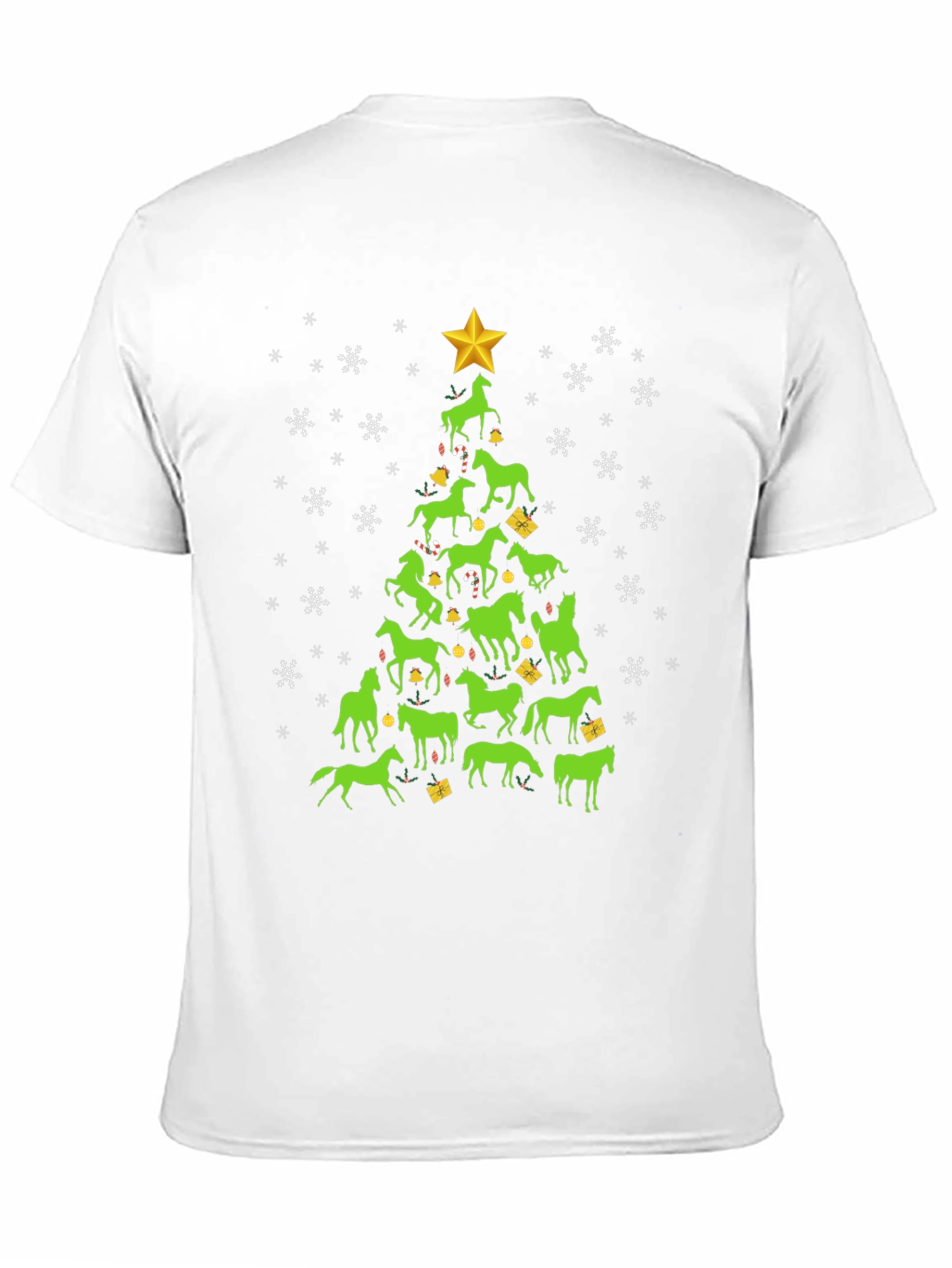 Horse Christmas Tree Graphic Tee