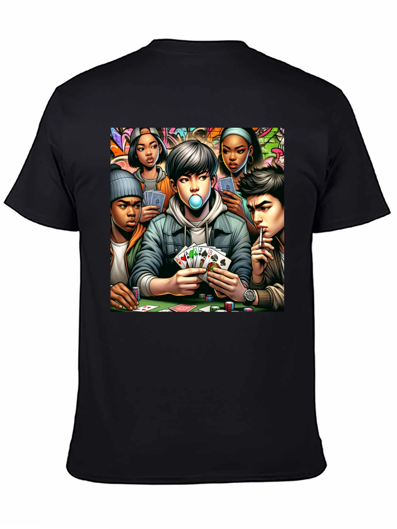 Poker Night T-Shirt: Street Style Graphic Tee