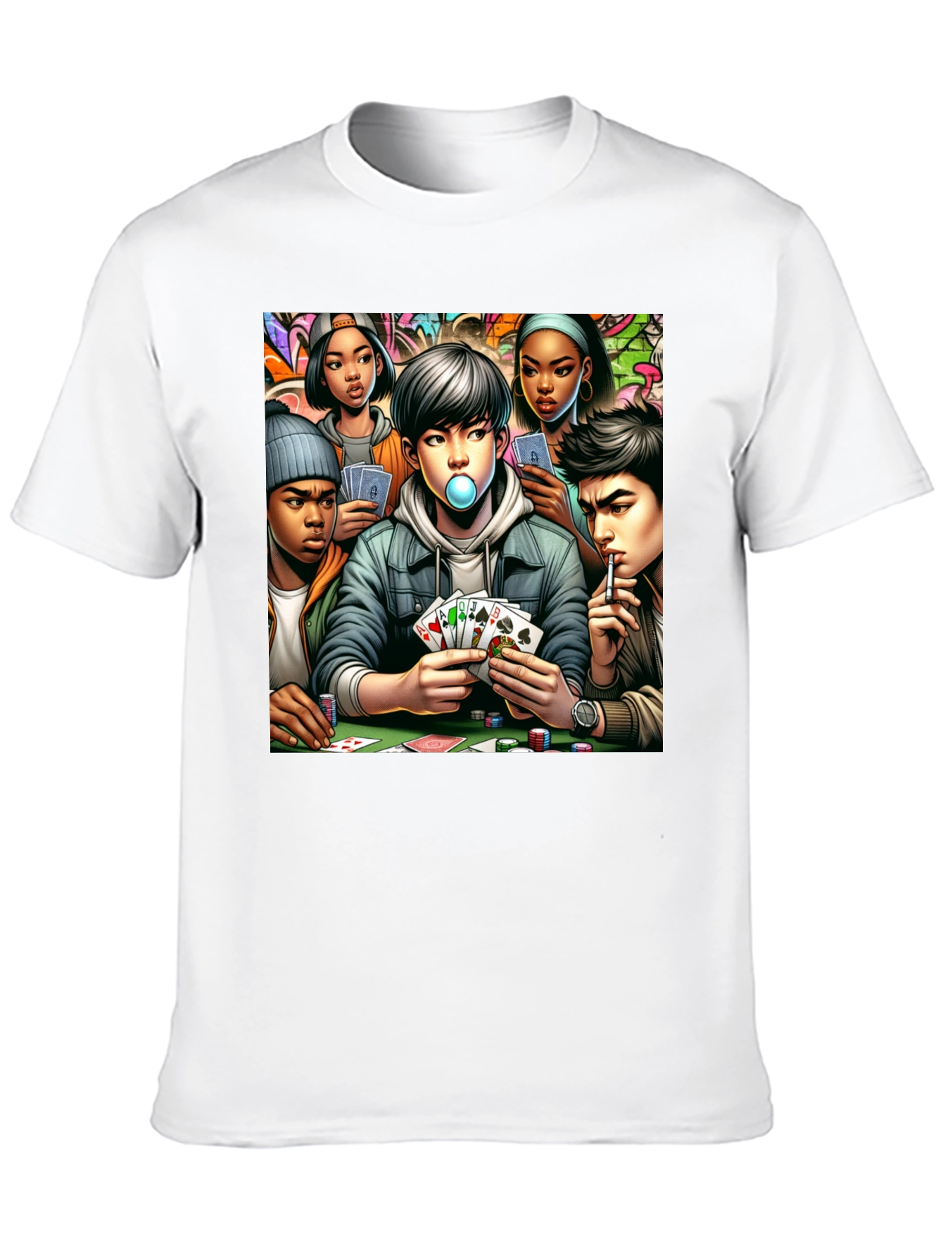 Poker Night T-Shirt: Street Style Graphic Tee