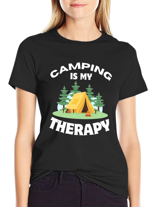 Camping is My Therapy Graphic T-Shirt