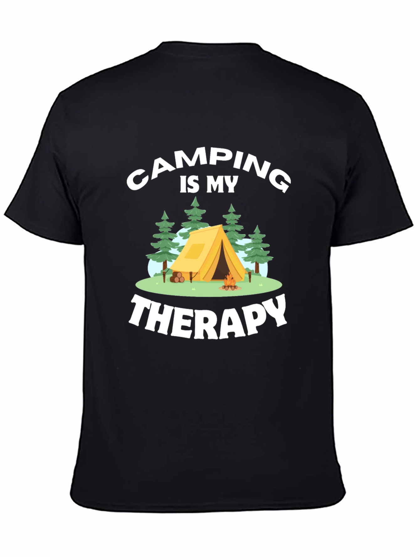 Camping is My Therapy Graphic T-Shirt