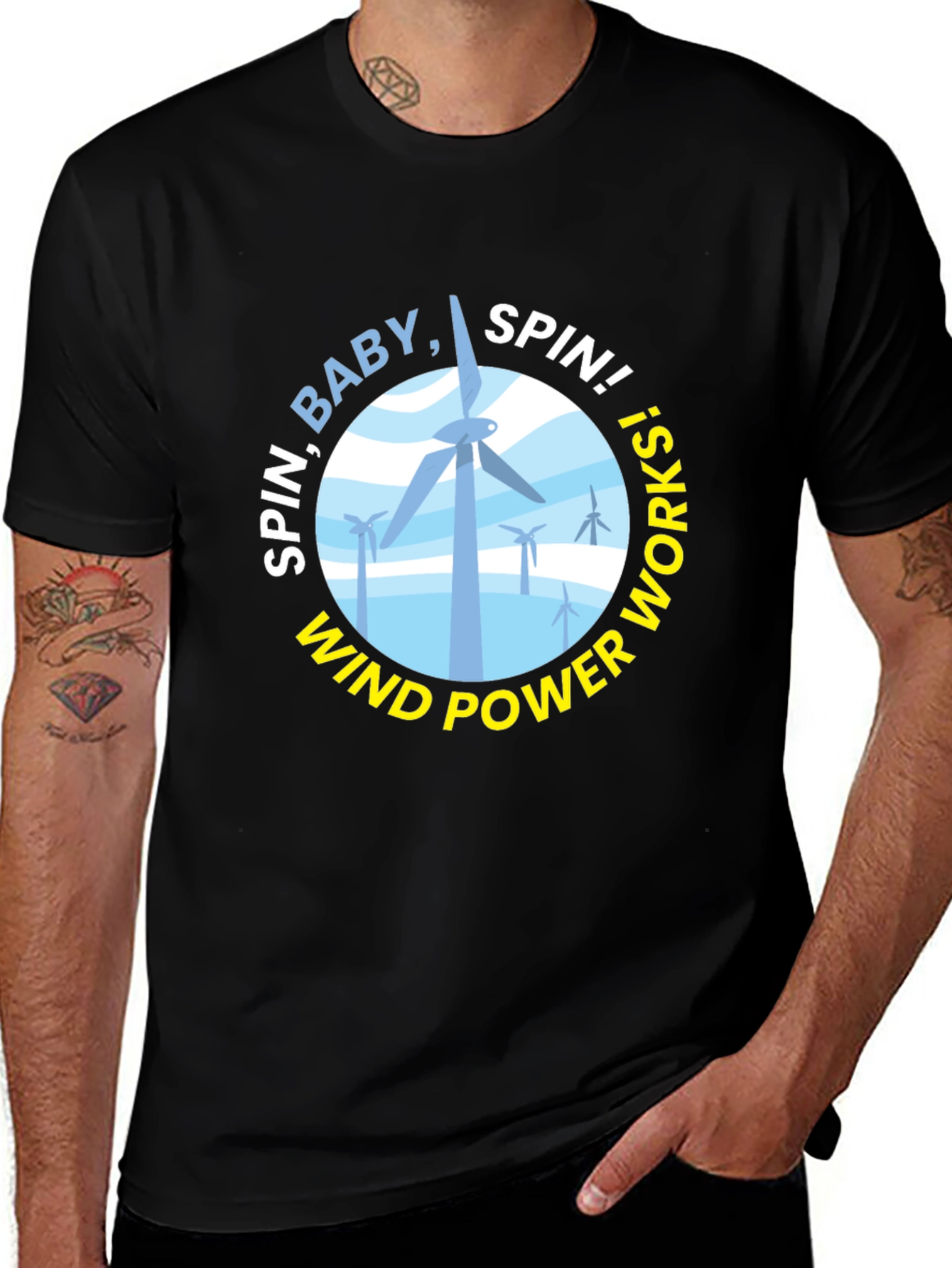 Spin Baby Spin! Wind Power T-Shirt