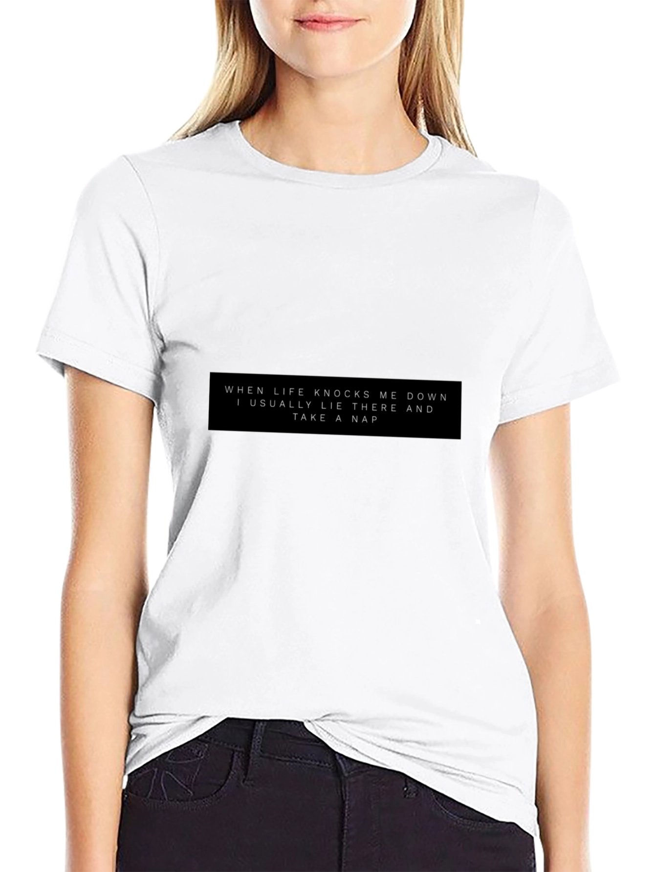Life Knocks Me Down Nap T-Shirt