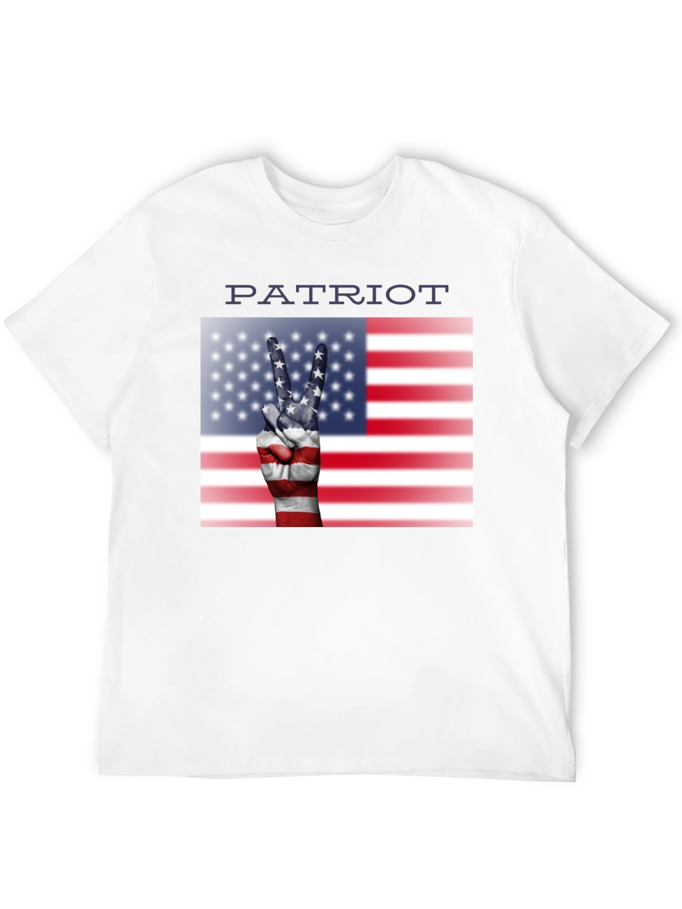 Patriot T-Shirt - Peace USA Flag Hand