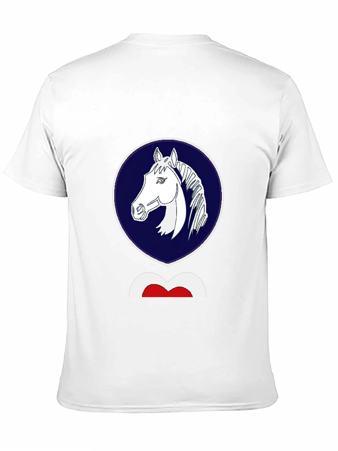 Horse Emblem Black T-Shirt