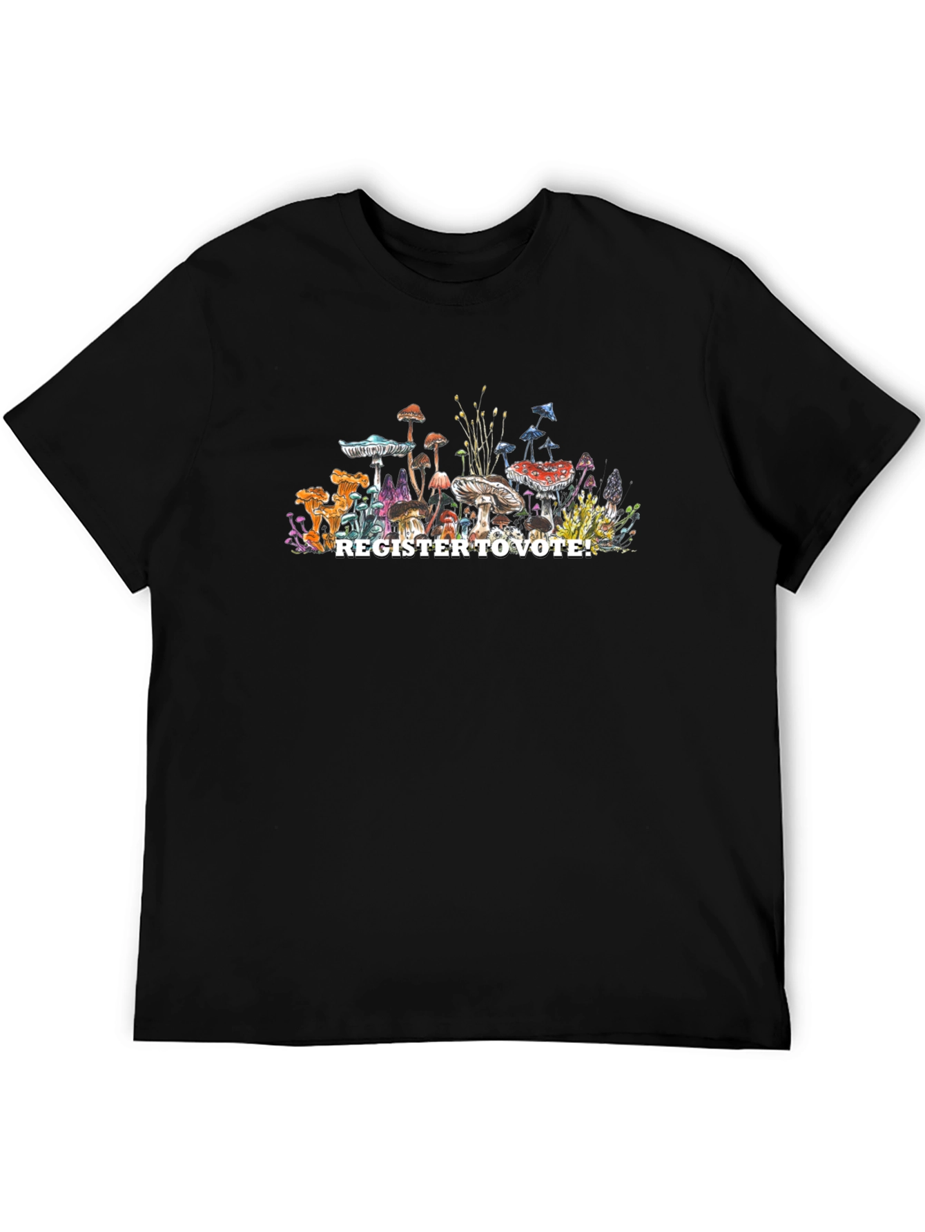 Register to Vote Mushroom Graphic T-Shirt