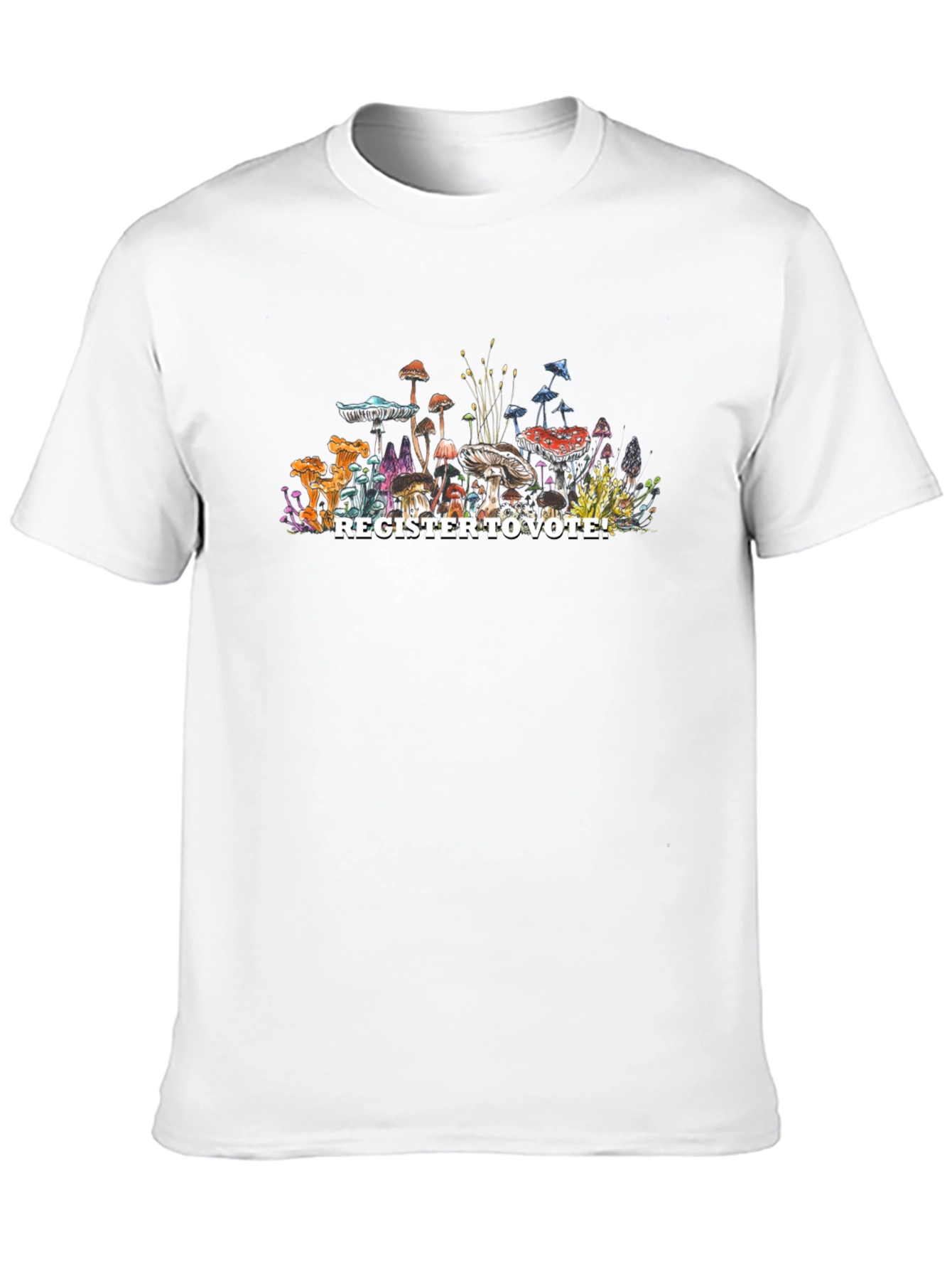 Register to Vote Mushroom Graphic T-Shirt