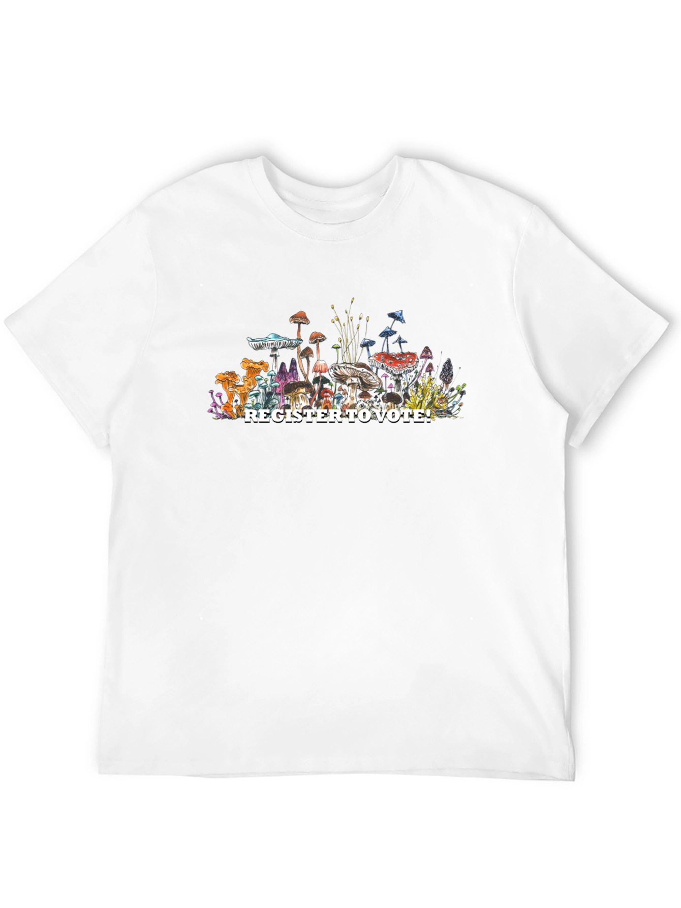 Register to Vote Mushroom Graphic T-Shirt