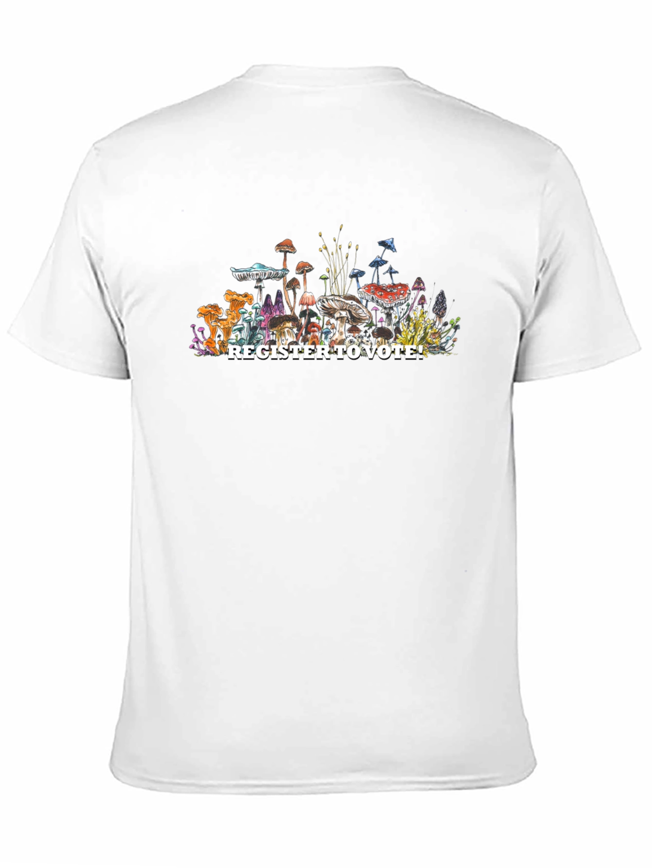 Register to Vote Mushroom Graphic T-Shirt