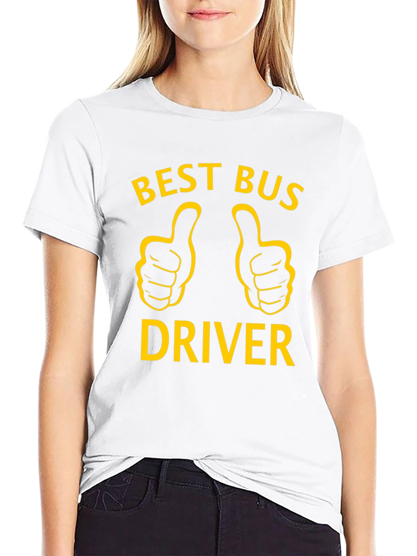 Best Bus Driver T-Shirt - Thumbs Up Graphic Tee