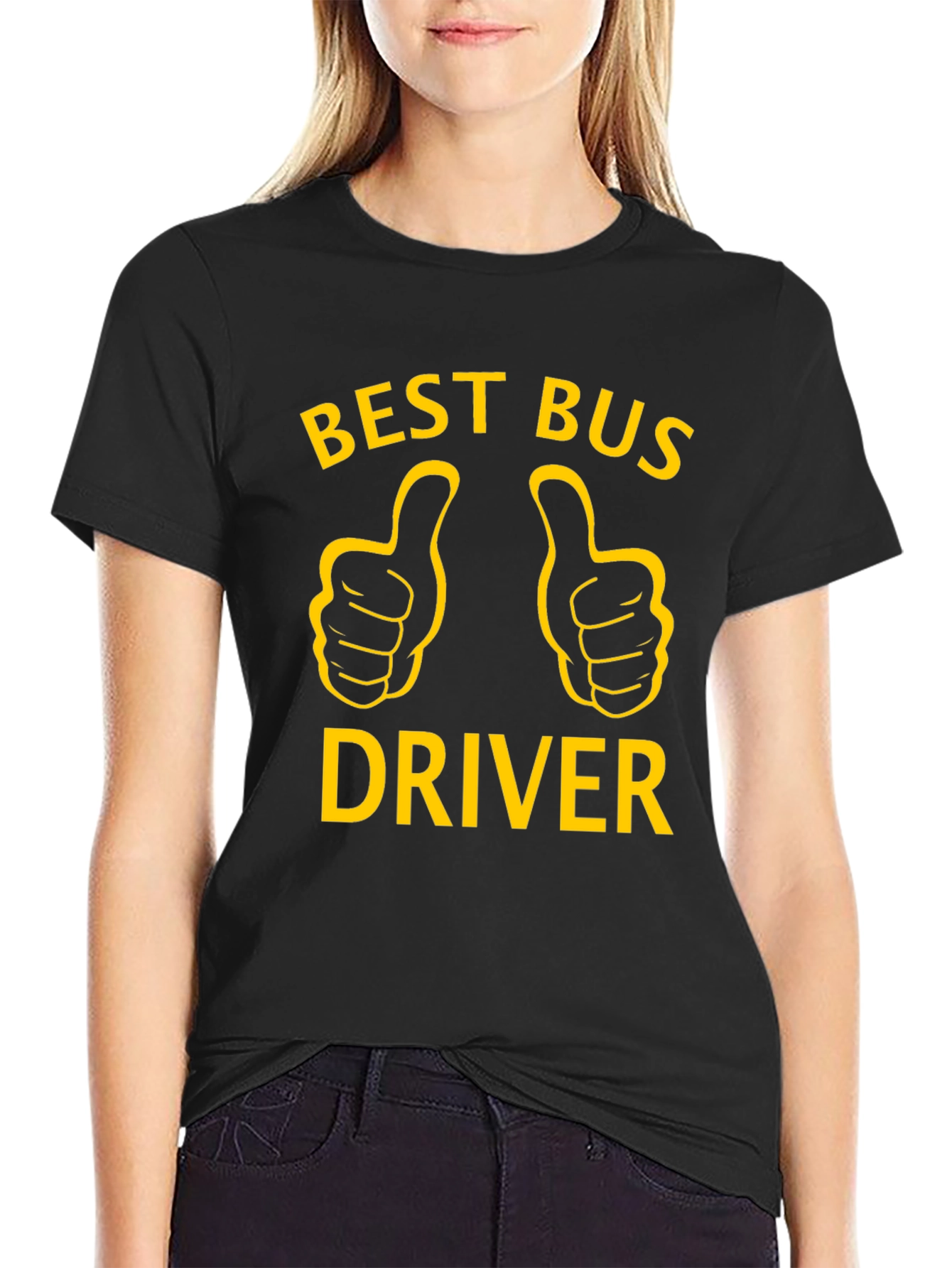 Best Bus Driver T-Shirt - Thumbs Up Graphic Tee