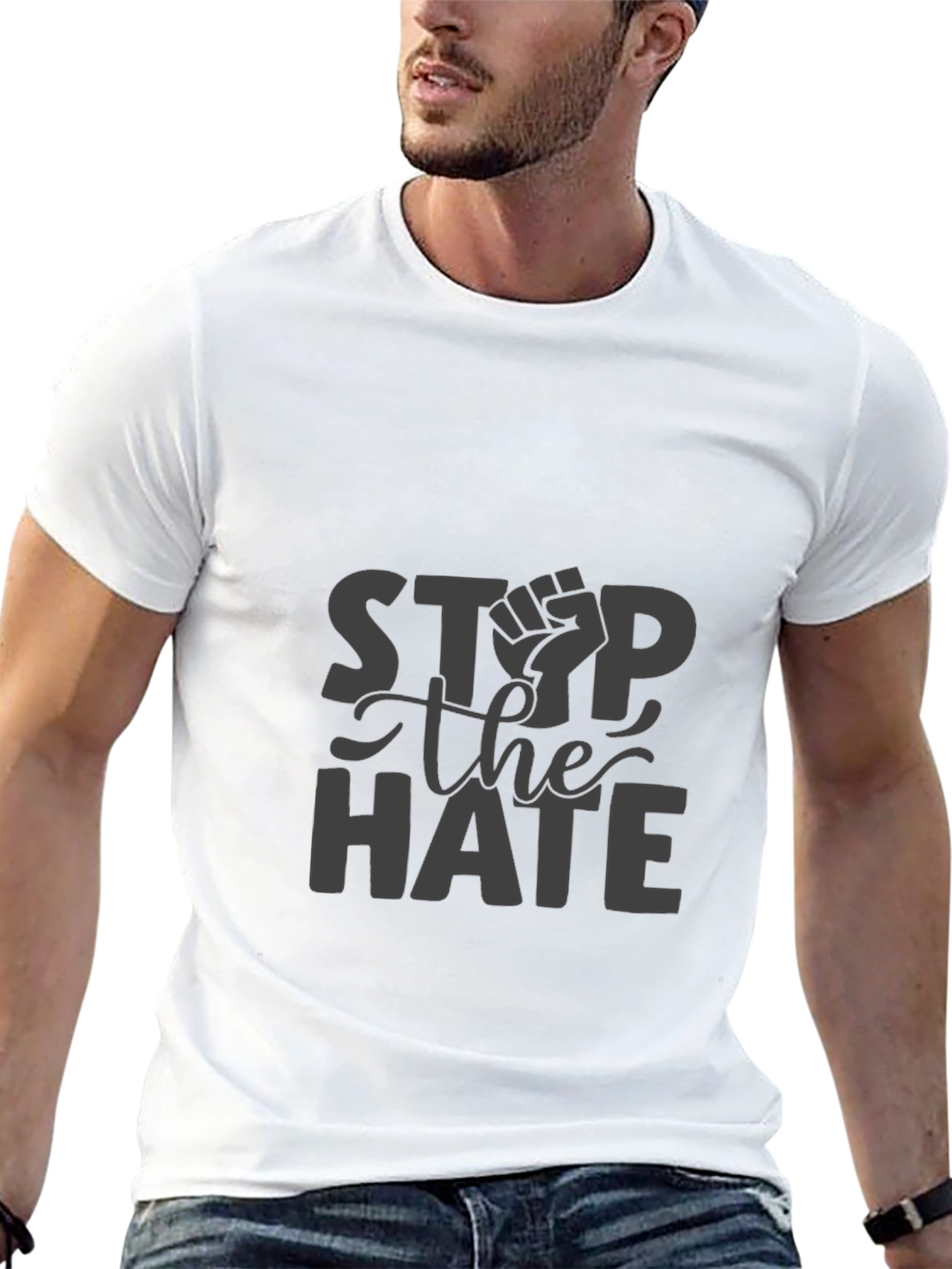 Stop the Hate Graphic Tee - Black