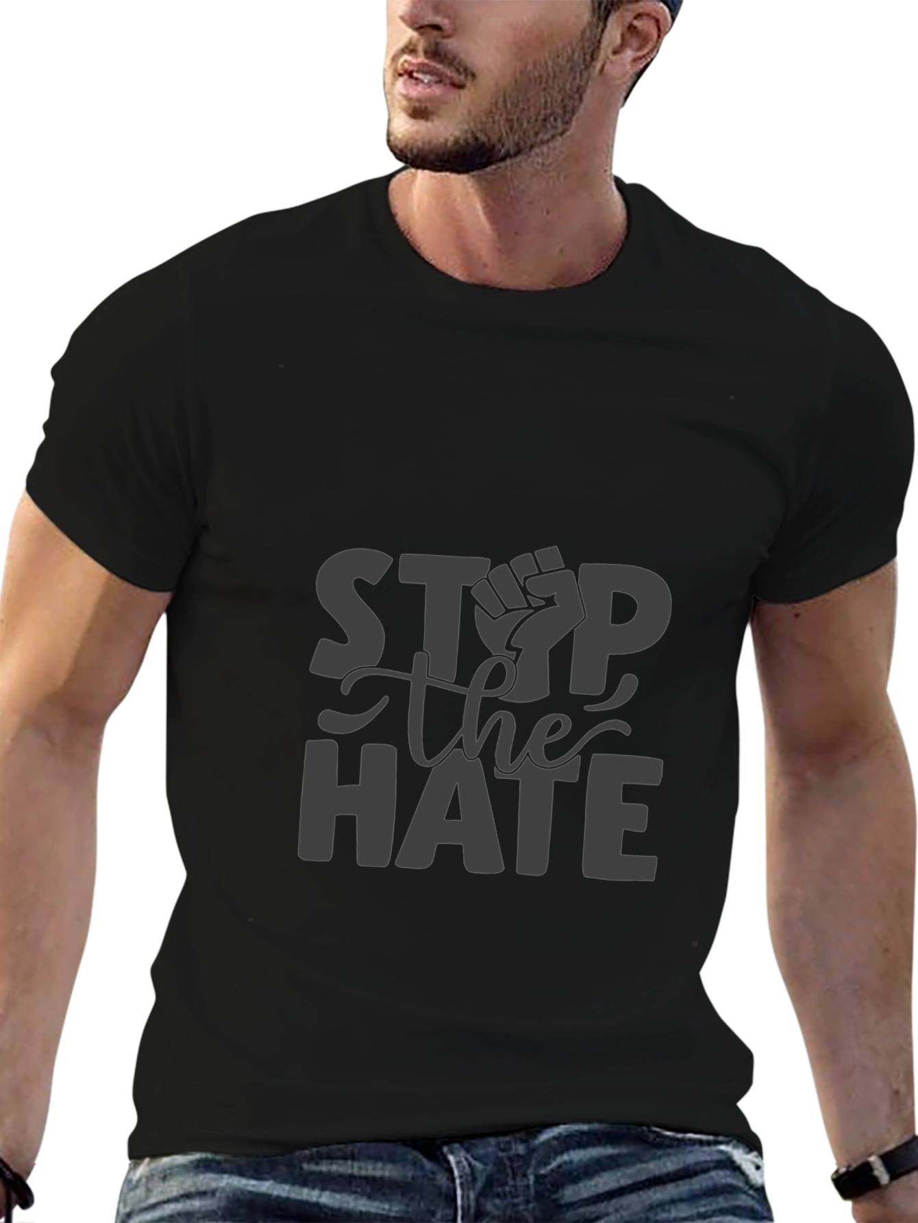 Stop the Hate Graphic Tee - Black