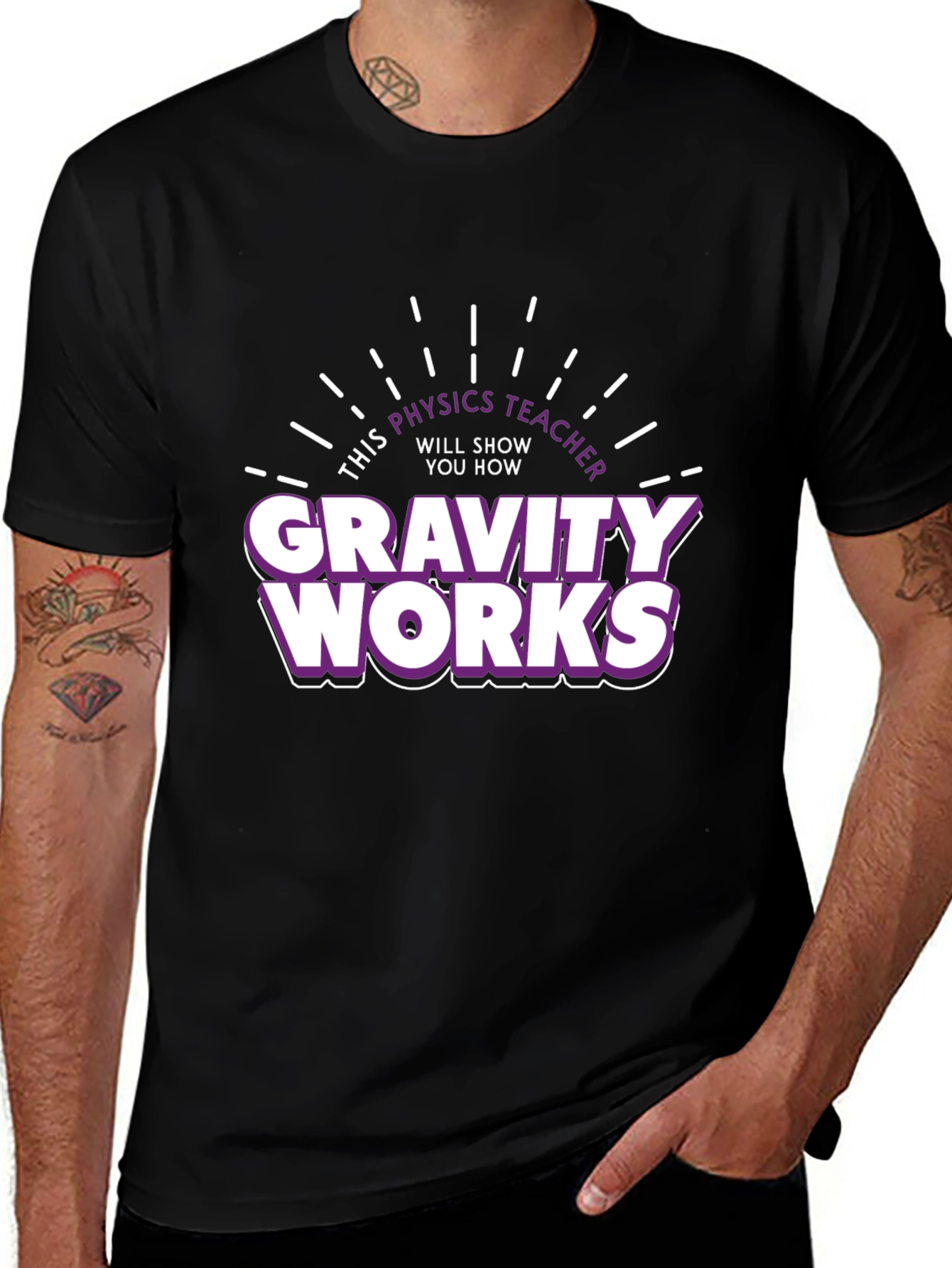 Gravity Works Physics Teacher T-Shirt