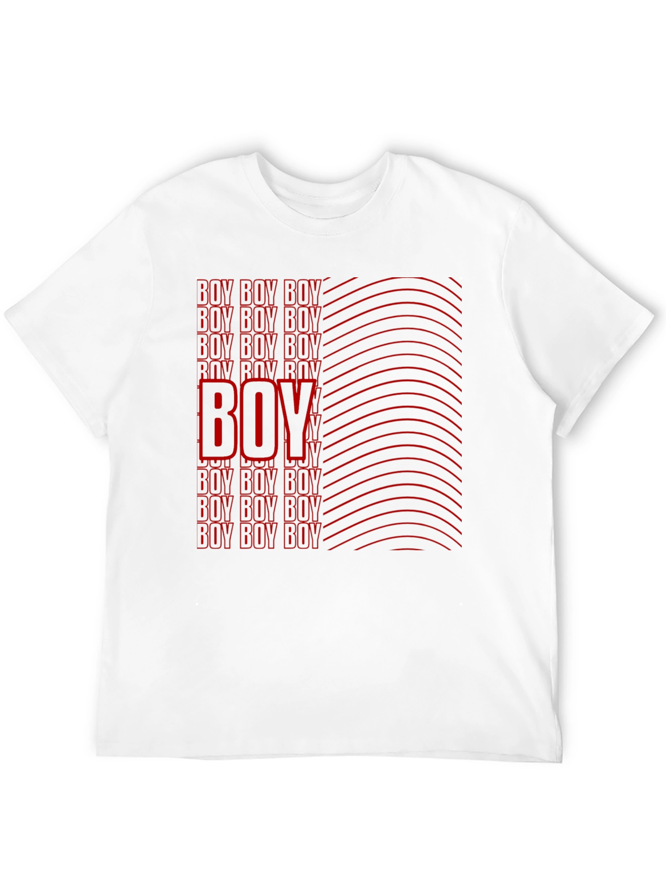 Boy Graphic Print Black T-Shirt